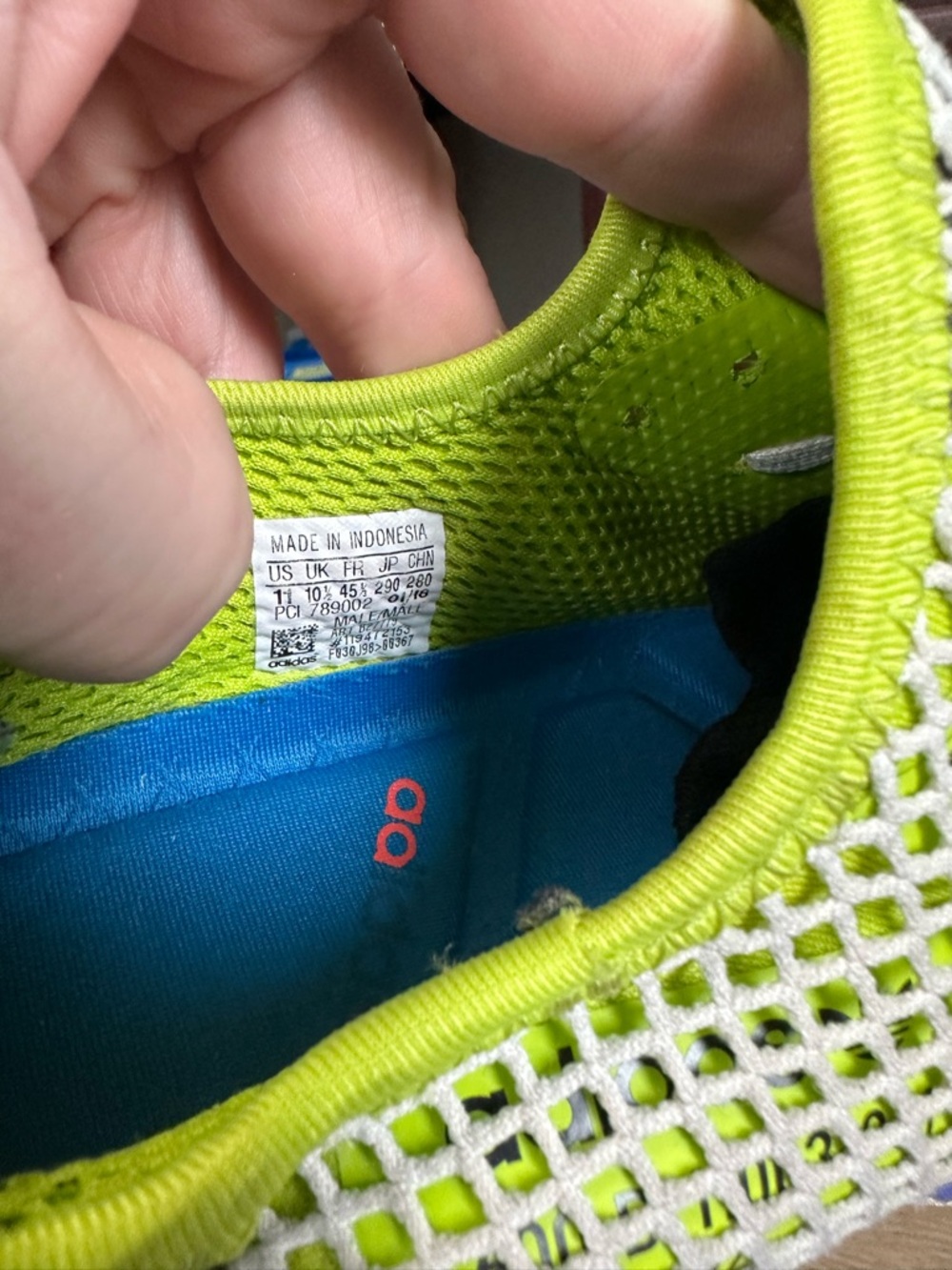 Adidas Originals Deerupt Runner Sneakers in Neon Yellow Mesh Men’s 11 - Picture 6 of 9